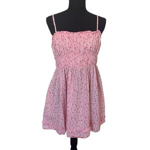 Free People Mini Dress Dainty Cherry Babydoll Valentine’s Day Lolita Size Small